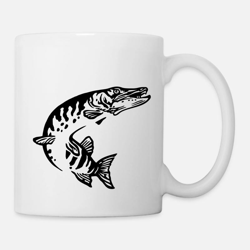 hechtsprung1 - Tasse - Weiß