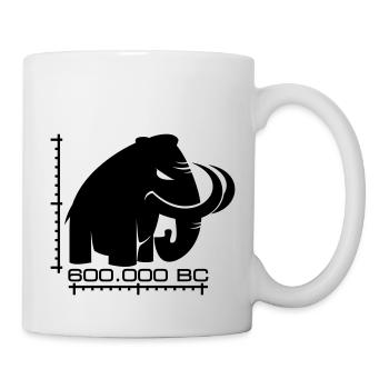 angry mammoth böses Mammut - Tasse - Weiß - Rechts