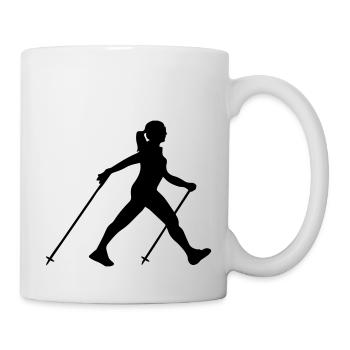 Nordic walking - Tasse - Weiß - Rechts