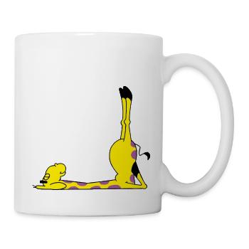Power Yoga Giraffe - Tasse - Weiß - Rechts