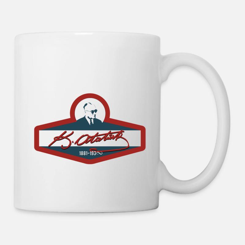 Ataturk retro - Mug - white