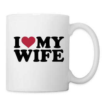 I love my wife - Mug blanc - blanc - Droite