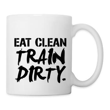 Train Dirty - Tasse - Weiß - Rechts