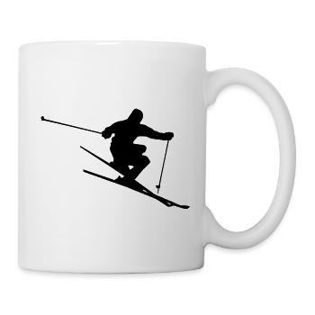 Ski freestyle - Mug - white - Right