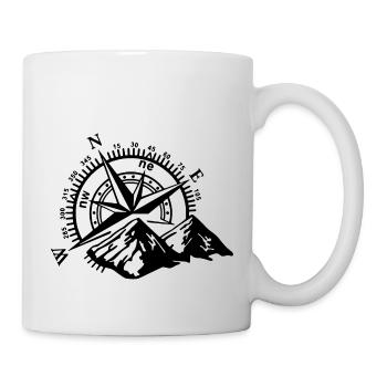 Berge - Tasse - Weiß - Rechts
