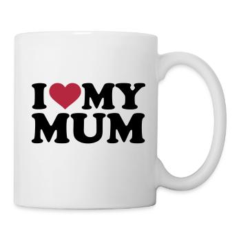 I love my Mum - Mug - white - Right