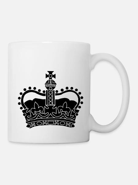 Crown - Krone - Tasse - Weiß