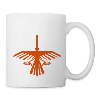 nazca eagle Nazca geoglyph eagle hummingbird - Mug - white - Right