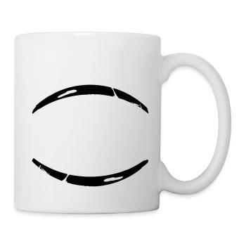 2 Graffiti brushstroke bow lines - Mug - white - Right