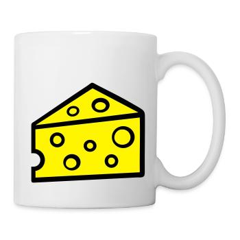 Käse - Tasse - Weiß - Rechts
