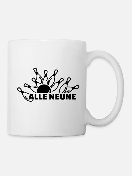 Kegeln - Tasse - Weiß
