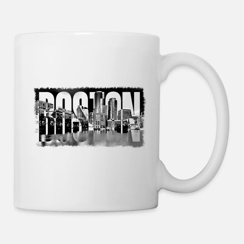 Boston - Mug blanc - blanc