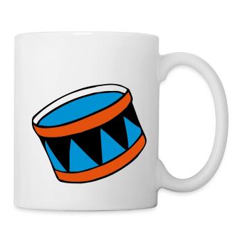 drums - Trommel - Tasse - Weiß - Rechts
