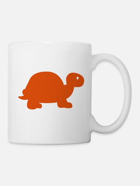 Schildkröte - Tasse - Weiß