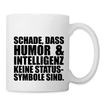 Intelligenz Statussysmbol - Tasse - Weiß - Rechts