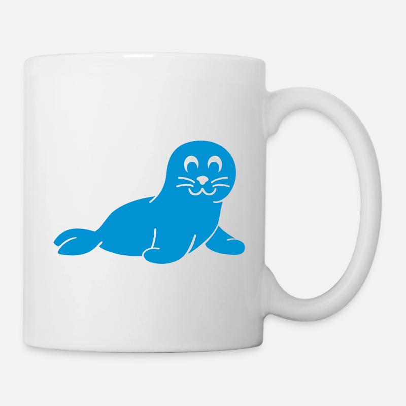Robbe - Tasse - Weiß