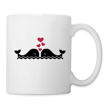 Wal - Tasse - Weiß - Rechts