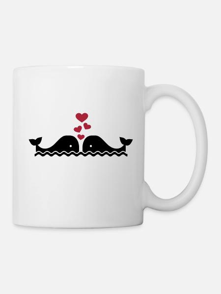 Wal - Tasse - Weiß