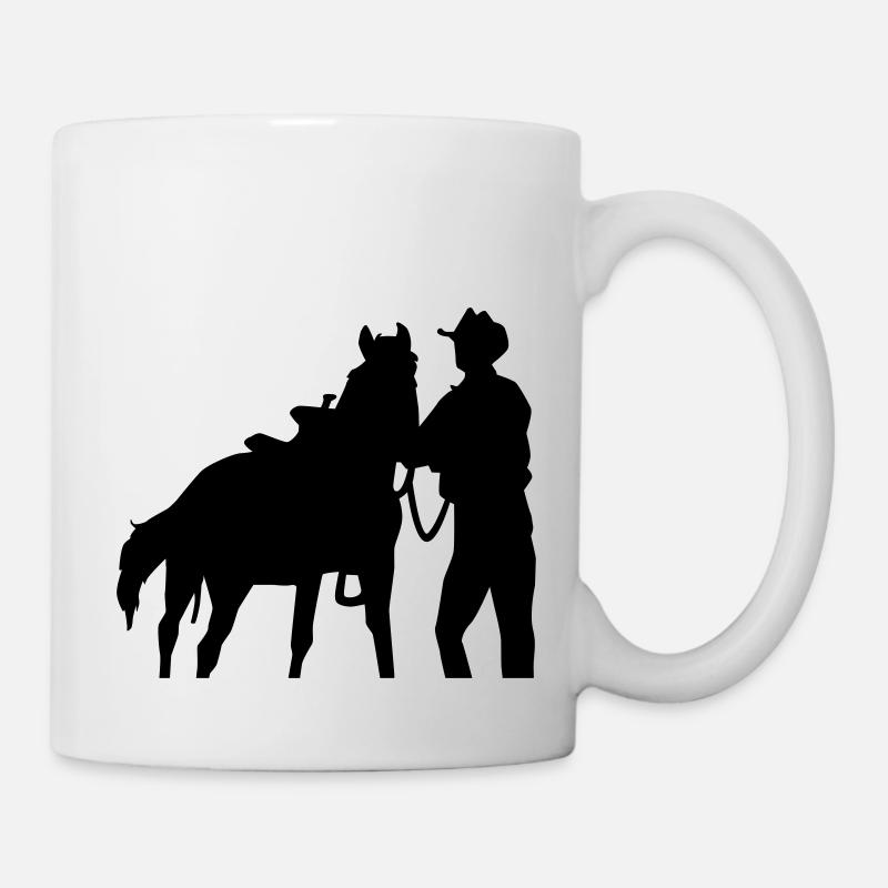 Cowboy - Tasse - Weiß
