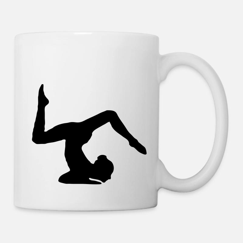 turnerin handstand bodenturnen kunstturnen - Tasse - Weiß