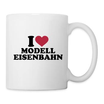 Modelleisenbahn - Tasse - Weiß - Rechts