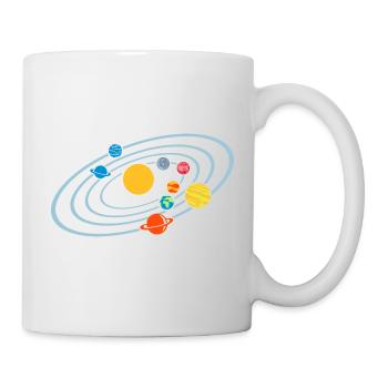 Planeten - Tasse - Weiß - Rechts