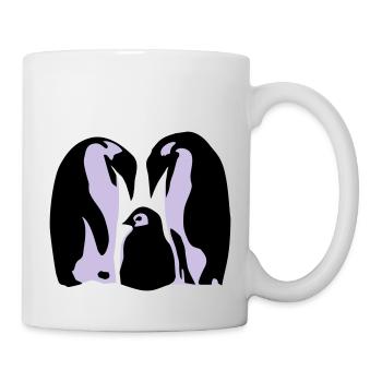 Penguins, Penguin family - Mug - white - Right