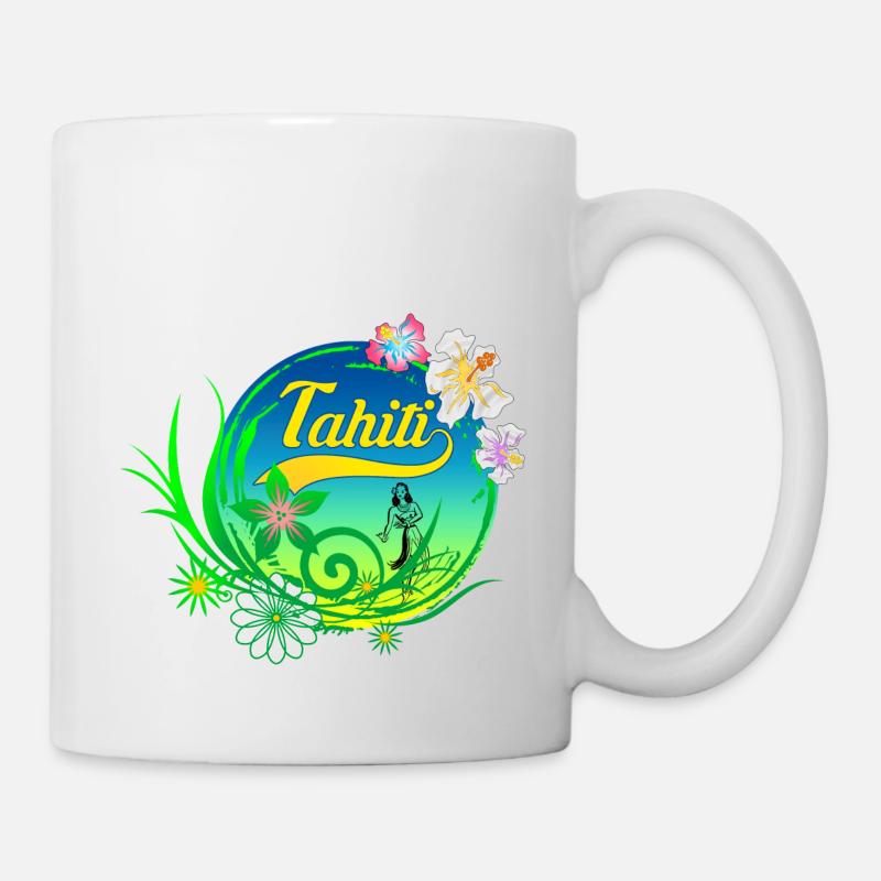 tahiti design 01 - Mug blanc - blanc