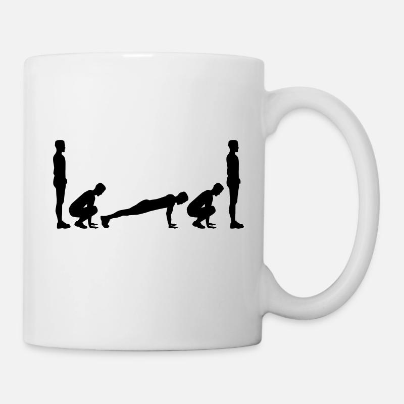 Burpees - Mug blanc - blanc