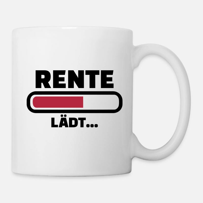 Rente - Tasse - Weiß
