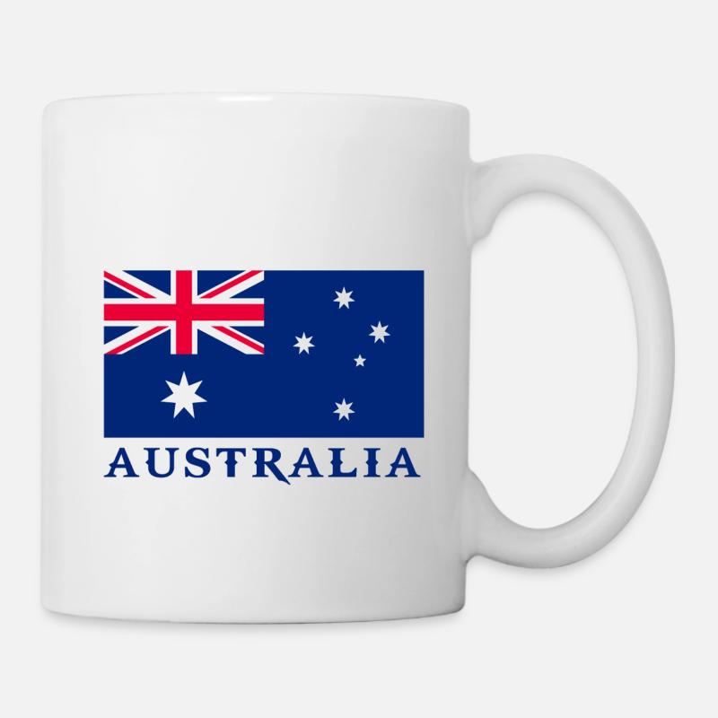 drapeau blason symbole de l' Australie Australia - Mug blanc - blanc