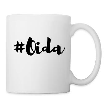 Oida Hashtag Alter Cool Lustig Österreich - Tasse - Weiß - Rechts