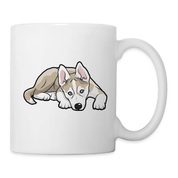 Siberian Husky Dog - Mug - white - Right
