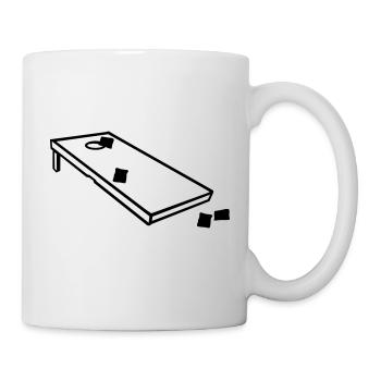 Cornhole - Tasse - Weiß - Rechts