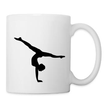 Gymnastic Bodenturnen Kunstturnen Sport turnen - Tasse - Weiß - Rechts