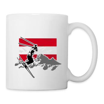 Austria Ski Alpine - Tasse - Weiß - Rechts