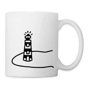 Lighthouse island - Mug - white - Right