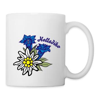 (edelweiss_mit_enzian_holladiho) - Tasse - Weiß - Rechts