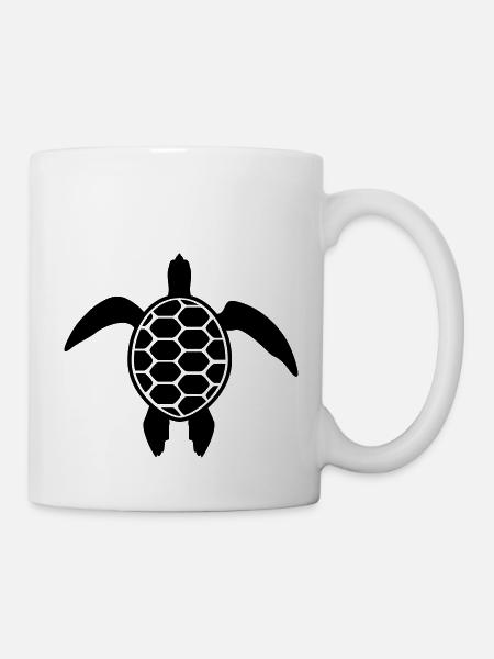 Schildkröte - Tasse - Weiß