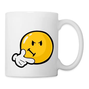 Smiley Anger Invidious - Tasse - Weiß - Rechts