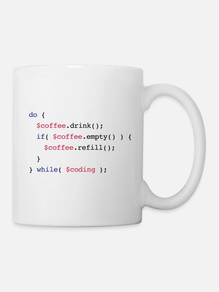 Code Coffee Refill Coding v2 - Mug - white