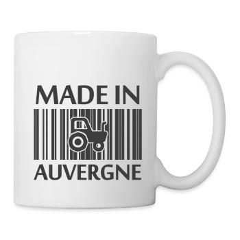 Made in Auvergne tracteur paysan - Mug blanc - blanc - Droite
