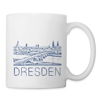Kulizeichnung Dresden - Mug blanc - blanc - Droite