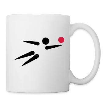 Beachvolleyball - Tasse - Weiß - Rechts