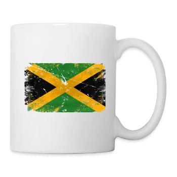 Jamaica Vintage Flag - Tasse - Weiß - Rechts