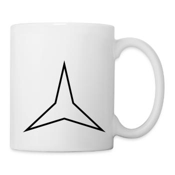 stern 3 zacken - Tasse - Weiß - Rechts
