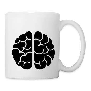 Brain - Tasse - Weiß - Rechts