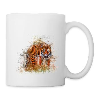 Tiger - Tasse - Weiß - Rechts