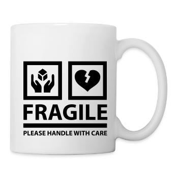 FRAGILE - Please Handle With Care (Sign) - Mug - white - Right