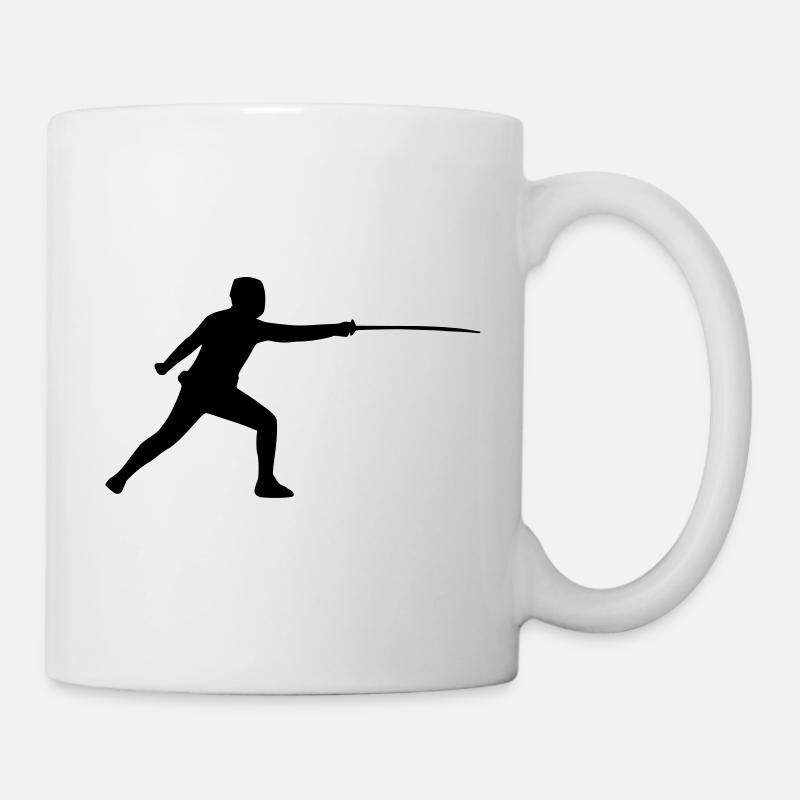 Fechten - Tasse - Weiß